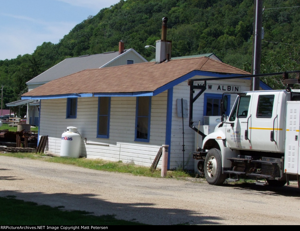 Milwaukee Road Depot New Albin, IA